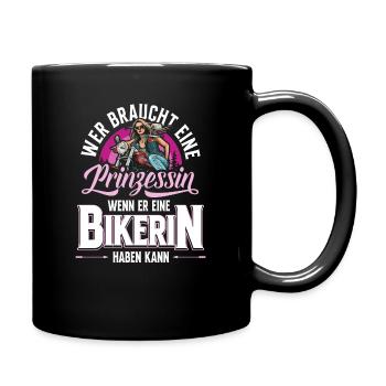 Moto motard motard qui a besoin - Mug uni - noir - Droite