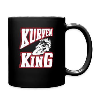 Curves King Biker Design Moto Moto - Mug uni - noir - Droite