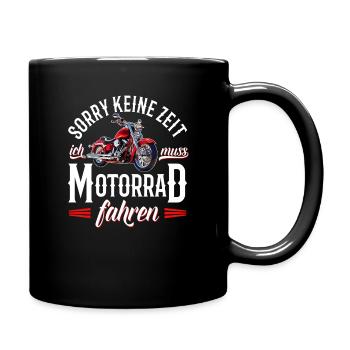 Pas de temps que j’ai pour conduire un motard qui dit - Mug uni - noir - Droite