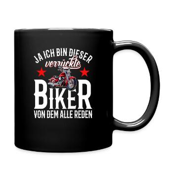 Drôle de motard disant motocycliste moto - Mug uni - noir - Droite