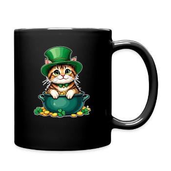 Chat Tenue de la Saint-Patrick Chats - Mug uni - noir - Droite