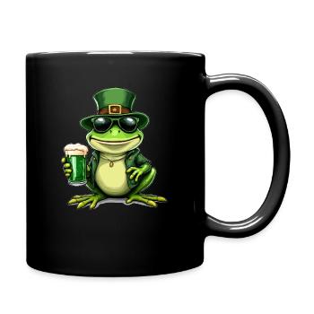 Frosch St. Patricks Day Bier Outfit Frösche - Tasse einfarbig - Schwarz - Rechts
