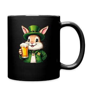 Bunny Tenue de bière de la Saint-Patrick Bunnies - Mug uni - noir - Droite