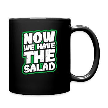Maintenant, nous avons la salade Funny Denglish - Mug uni - noir - Droite