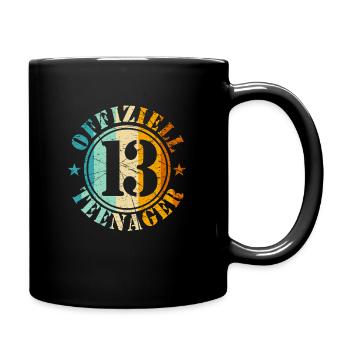 13th Birthday Boy - Full Colour Mug - black - Right