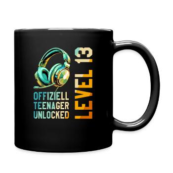 13th Birthday Boy - Full Colour Mug - black - Right