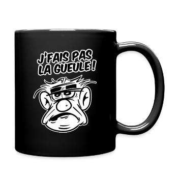 T-shirt I don't make the Mouth + peronnalized text - Full Colour Mug - black - Right