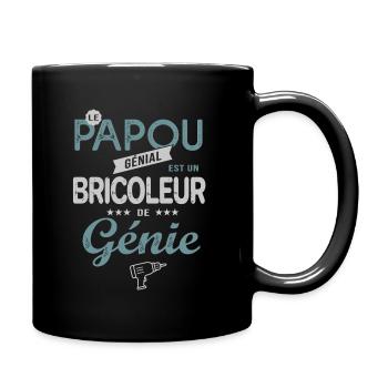 le PAPOU génial est un bricoleur de génie cadeau - Mug uni - noir - Droite
