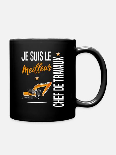 Chef de travaux et de chantiers - Mug uni - noir
