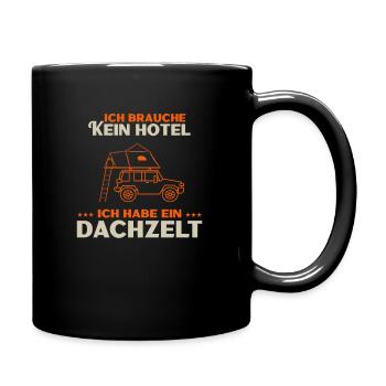 Roof tent camping holiday car tent adventure holiday - Full Colour Mug - black - Right