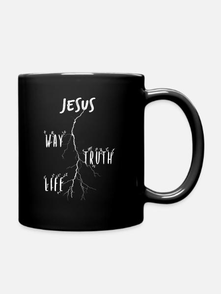 Jésus-Christ Voie Vérité Vie - Mug uni - noir