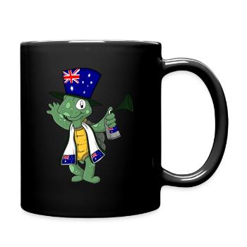 Australia Fan Turtle - Full Colour Mug - black - Right