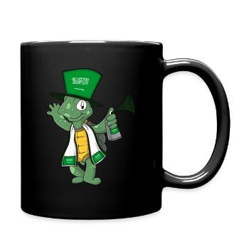Tortue fan d’Arabie saoudite - Mug uni - noir - Droite