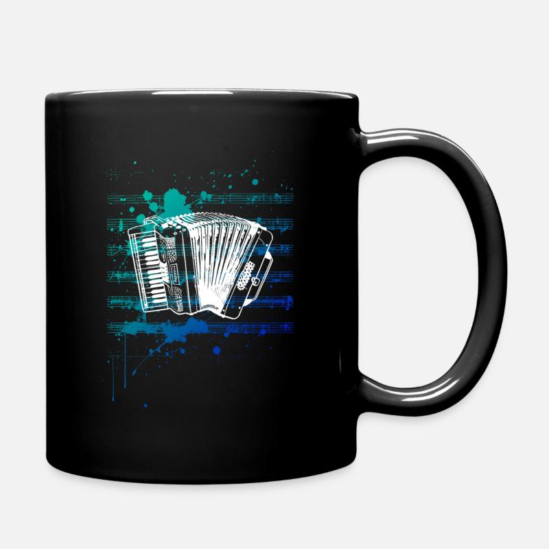 Akkordeon - Tasse einfarbig - Schwarz