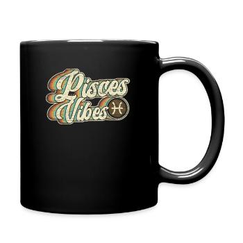 Fische Astrologie Sternbild Horoskop Tierkreis - Tasse einfarbig - Schwarz - Rechts