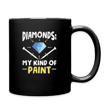 Diamond Painting Hobbyist Artist Diamond Painter - Full Colour Mug - black - Right