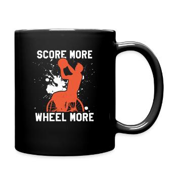 Rollstuhlbasketball Rollstuhlbasketballspieler - Tasse einfarbig - Schwarz - Rechts