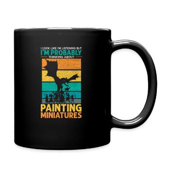 Peinture Miniature Miniaturiste Miniaturiste Chevalier Miniaturiste - Mug uni - noir - Droite