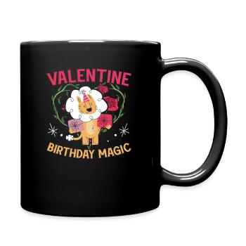 Fête d’anniversaire de la Saint-Valentin, le 14 février - Mug uni - noir - Droite