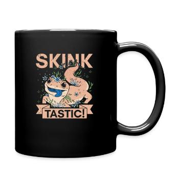 Bluetongue lizard, skink, smooth lizard, blue tongue - Full Colour Mug - black - Right