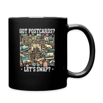 Collectionneur de timbres, Collectionneur de cartes postales, Philatélie - Mug uni - noir - Droite