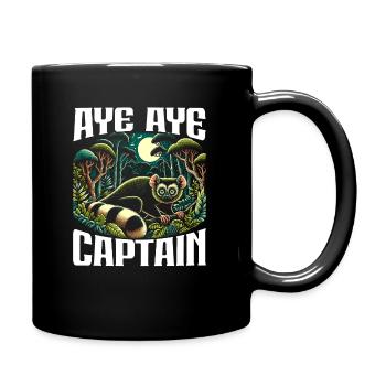 Aye Aye Lemur Süsser Affe Madagaskar - Tasse einfarbig - Schwarz - Rechts