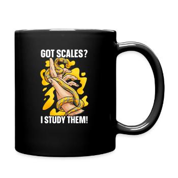 Herpetology Reptile Lovers Snakes Lizards - Full Colour Mug - black - Right