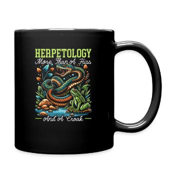 Herpétologie Reptile Amoureux Serpents Lézards - Mug uni - noir - Droite
