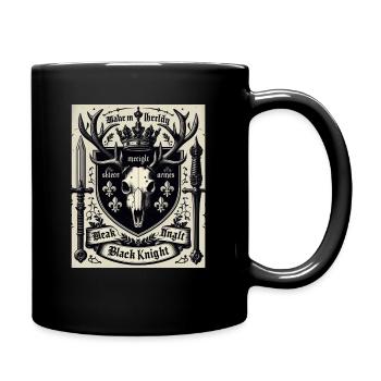 Blason black knight - Mug uni - noir - Droite