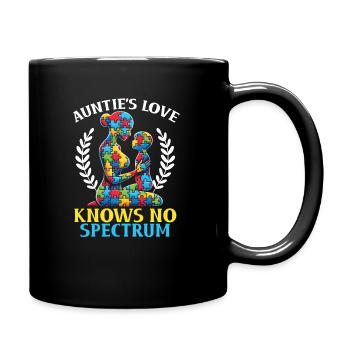 Tante Autisme Meilleure Tante De Tous Les Temps - Mug uni - noir - Droite