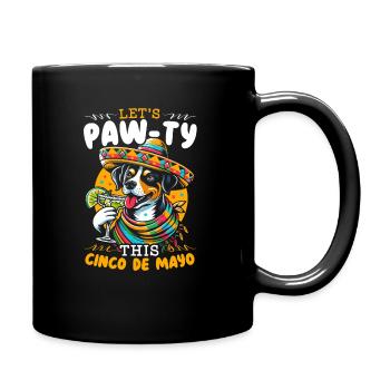 Drôle Cinco De Mayo Mexique Chien - Mug uni - noir - Droite