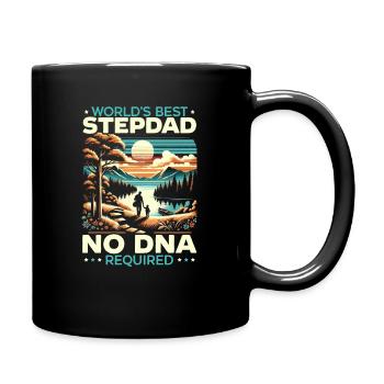 Father's Day, Stepdad, Fatherhood, Best Dad - Full Colour Mug - black - Right