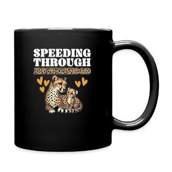 Mother's Day Cheetah Lover Maternity Best - Full Colour Mug - black - Right