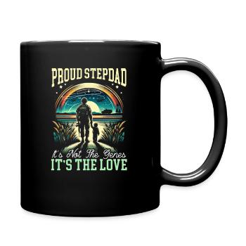 Father's Day, Stepdad, Fatherhood, Best Dad - Full Colour Mug - black - Right