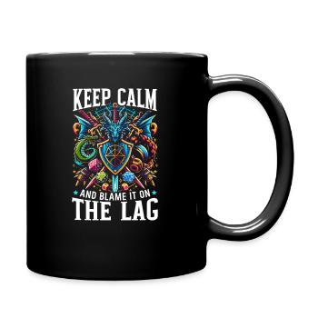 Rpg gamer gaming video game role-playing game - Full Colour Mug - black - Right