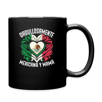 Muttertag, Mexikanische Mama, Mutterschaft, Beste - Tasse einfarbig - Schwarz - Rechts