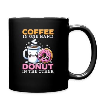National Donut Day, Donut Lovers, - Full Colour Mug - black - Right