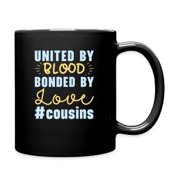 Cousin crew, best cousin ever, - Full Colour Mug - black - Right