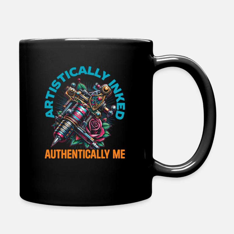 Tattoo-künstler Tätowiert, Ich Liebe Tattoos Mit - Tasse einfarbig - Schwarz