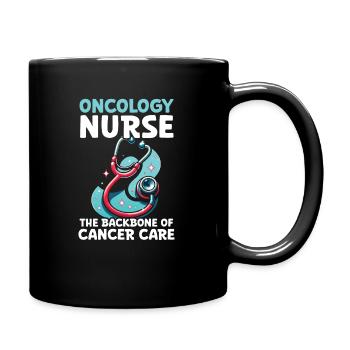 Infirmière en oncologie, formée - Mug uni - noir - Droite