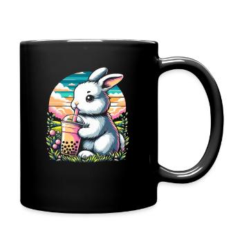 Funny Boba Tea Lover Bubble Tea Drink - Full Colour Mug - black - Right