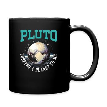Pluto, planet, astronomy, space astronomer, astronaut - Full Colour Mug - black - Right