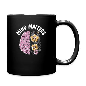 mental health awareness, - Full Colour Mug - black - Right
