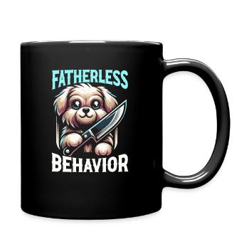 Lustiger Hund humor-sarkasmus-hundeliebhaber - Tasse einfarbig - Schwarz - Rechts