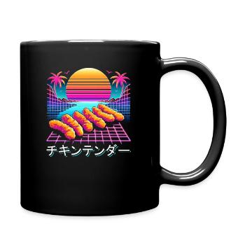 Chicken Fast Food Lover Hähnchen - Full Colour Mug - black - Right