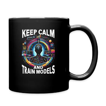 Künstliche Intelligenz, Ki, Maschinelles Lernen - Tasse einfarbig - Schwarz - Rechts