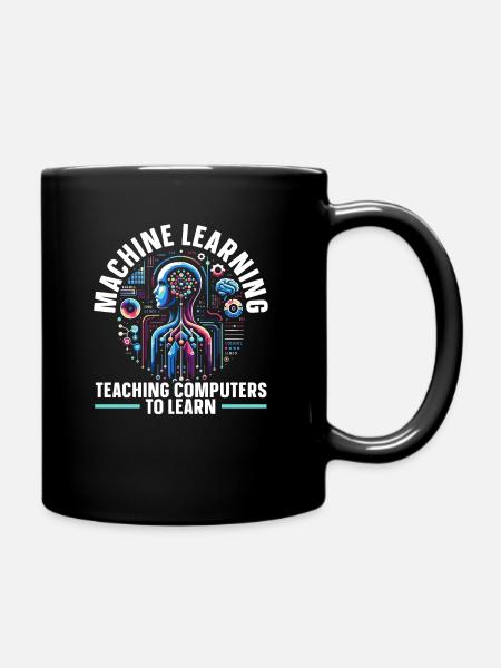 Künstliche Intelligenz, Ki, Maschinelles Lernen - Tasse einfarbig - Schwarz
