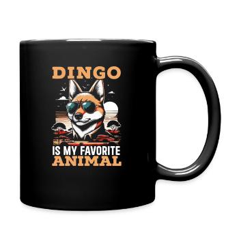 Dingo-liebhaber Westaustralien-tier-hundedingos - Tasse einfarbig - Schwarz - Rechts