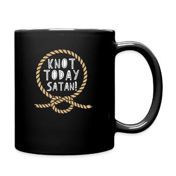 Knoten Binden Geknotetes Seil Satan - Tasse einfarbig - Schwarz - Rechts