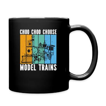 Chemin de fer miniature vintage - Mug uni - noir - Droite